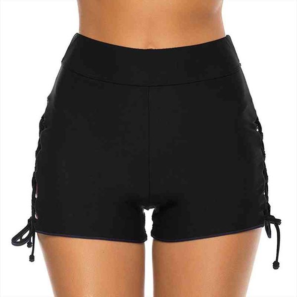 bikini summer women high waisted drawstring swim shorts ruched tummy control swimsuit plus size bottoms micro bikini, White;black
bikini summer women high waisted drawstring swim shorts ruched tummy control swimsuit plus size bottoms micro bikini, White;black