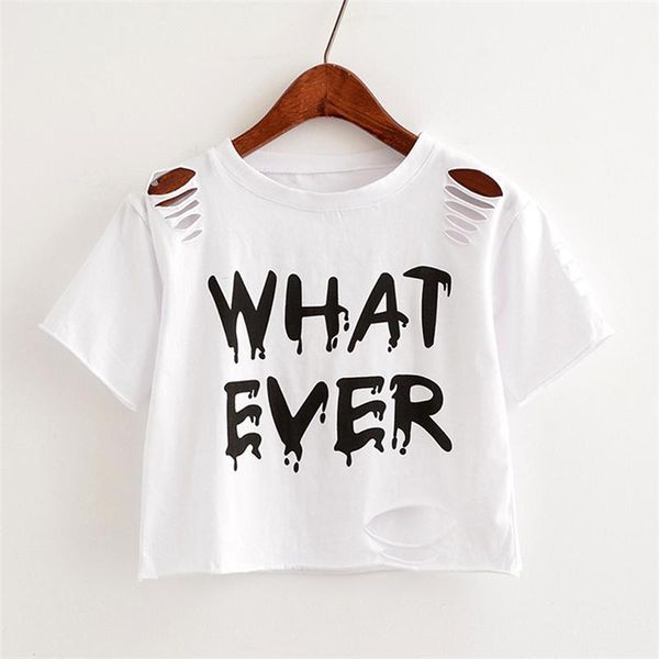 women's t-shirt letter what ever t shirt women crop harajuku crew neck short sleeve summer t-shirts female for girls fashion clothing, White
women's t-shirt letter what ever t shirt women crop harajuku crew neck short sleeve summer t-shirts female for girls fashion clothing, White
