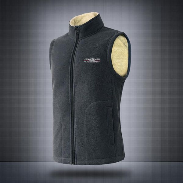 men's vests winter men lamb cashmere vest coat male fleece jacket sleveeless sports plush outerwear solid color waistcoats fit jackets, Black;white
men's vests winter men lamb cashmere vest coat male fleece jacket sleveeless sports plush outerwear solid color waistcoats fit jackets, Black;white
