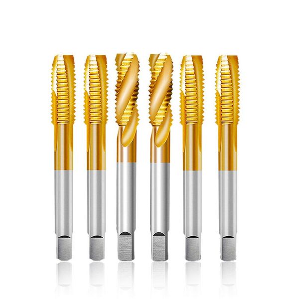 hand tools thread tap hss taps tin coating metric screw m3-m24 spiral pointed square shank for metalworking machine
hand tools thread tap hss taps tin coating metric screw m3-m24 spiral pointed square shank for metalworking machine