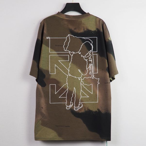 chao brand style off cartoon painter arrstyle camouflage short sleeve men's and women's t-shirt, White;black
chao brand style off cartoon painter arrstyle camouflage short sleeve men's and women's t-shirt, White;black