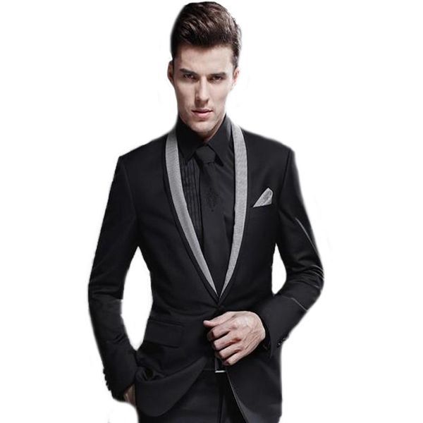 men's suits & blazers dilun latest one button groom tuxedos black man shawl lapel groomsman men wedding ( jacket+pant+tie), White;black
men's suits & blazers dilun latest one button groom tuxedos black man shawl lapel groomsman men wedding ( jacket+pant+tie), White;black