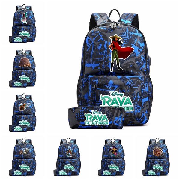 backpack 2 pcs raya and the last dragon canvas with pencil case school bag for teenagers usb charging lapsport bags rucksack
backpack 2 pcs raya and the last dragon canvas with pencil case school bag for teenagers usb charging lapsport bags rucksack