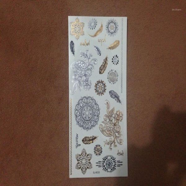 fashion environmental metalic silver gold temporary body tattoo necklace bracelet tattoos feather anchor stickers1
fashion environmental metalic silver gold temporary body tattoo necklace bracelet tattoos feather anchor stickers1