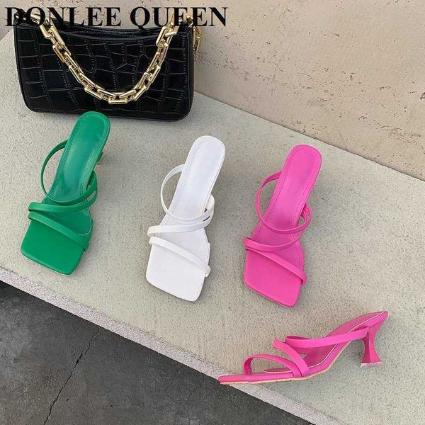 fashion thin heels slippers women candy color slides high heel brand narrow band sandal party shoes sandalias de las mujeres 210715, Black
fashion thin heels slippers women candy color slides high heel brand narrow band sandal party shoes sandalias de las mujeres 210715, Black