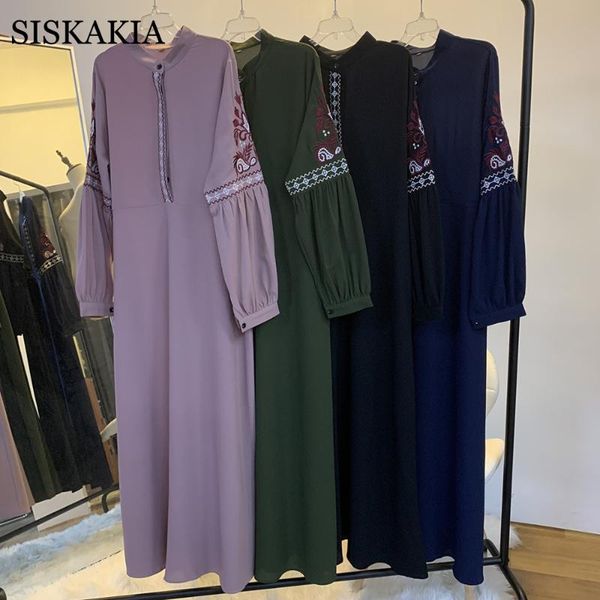 siskakia indie folk muslim arab abaya dress chic chiffon embroidered lantern sleeve oman marocain turkish islamic clothing eid casual dresse, Black;gray
siskakia indie folk muslim arab abaya dress chic chiffon embroidered lantern sleeve oman marocain turkish islamic clothing eid casual dresse, Black;gray