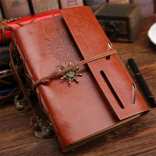 spiral notebook est diary book vintage pirate anchors pu leather note replaceable xmas gift traveler journal notepads, Purple;pink 
spiral notebook est diary book vintage pirate anchors pu leather note replaceable xmas gift traveler journal notepads, Purple;pink