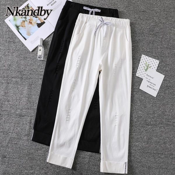 plus size pants stretchy harem women 2021 spring summer hole elastic waist ankle-length oversize fashion ladies trousers, Black
plus size pants stretchy harem women 2021 spring summer hole elastic waist ankle-length oversize fashion ladies trousers, Black