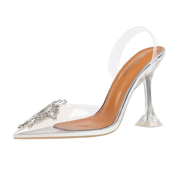 women sandals pu slip on 5cm 7cm 9.5cm thin heels high pointed toe rhinestones bling shallow sandal shoes size 35-42, Black
women sandals pu slip on 5cm 7cm 9.5cm thin heels high pointed toe rhinestones bling shallow sandal shoes size 35-42, Black