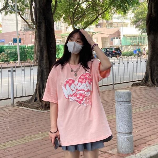 women's t-shirt harajuku sweet tshirt women casual tee heart graphic summer o-neck loose shirt girl preppy clothes plus size, White
women's t-shirt harajuku sweet tshirt women casual tee heart graphic summer o-neck loose shirt girl preppy clothes plus size, White