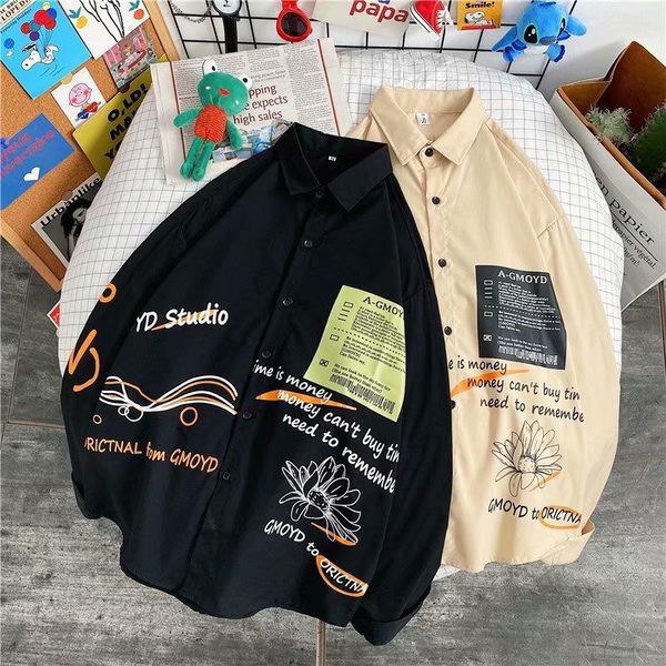 men's casual shirts men shirt long sleeve mens spring autumn streetwear fashions button balck for, White;black
men's casual shirts men shirt long sleeve mens spring autumn streetwear fashions button balck for, White;black