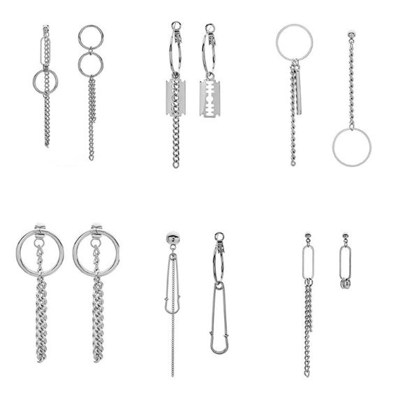 korean fashion long zircon crystal chain perforated earring alloy harajuku punk cool ear men's jewelry gift stud, Golden;silver
korean fashion long zircon crystal chain perforated earring alloy harajuku punk cool ear men's jewelry gift stud, Golden;silver