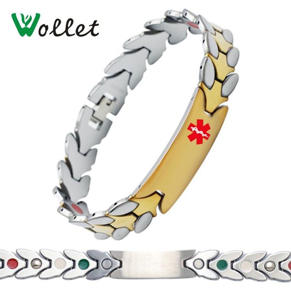 wollet jewelry tungsten bracelet 4 in 1 bio magnetic negative ion infrared germanium tourmaline alert carbide link, chain, Black
wollet jewelry tungsten bracelet 4 in 1 bio magnetic negative ion infrared germanium tourmaline alert carbide link, chain, Black