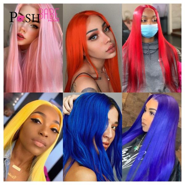 13x4 lace front human hair wig red blue pink colored frontal pre plucked remy brazilian wigs for black women, Black;brown
13x4 lace front human hair wig red blue pink colored frontal pre plucked remy brazilian wigs for black women, Black;brown