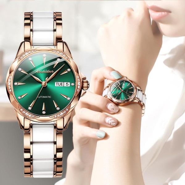wristwatches mechanical watches for women automatic elegant woman deep waterproof classic watch luxury big brand jsdun ceramic ladies, Slivery;brown
wristwatches mechanical watches for women automatic elegant woman deep waterproof classic watch luxury big brand jsdun ceramic ladies, Slivery;brown