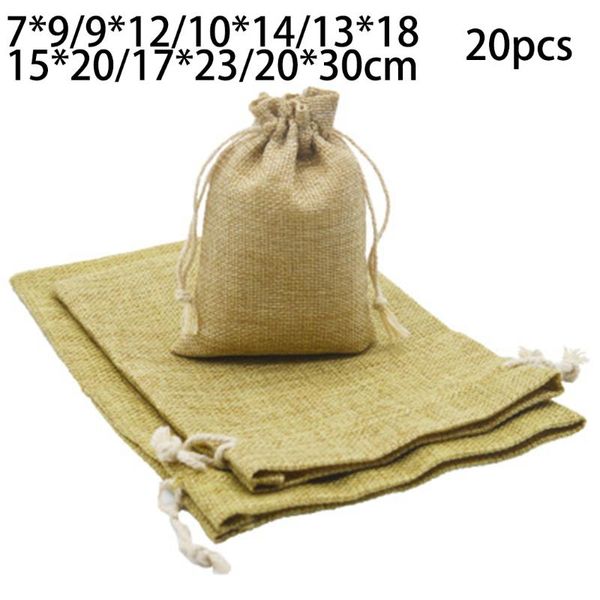 party decoration 20pcs small burlap jute hessian bag wedding favour jewellery drawstring pouch gift box packaging bags for linen
party decoration 20pcs small burlap jute hessian bag wedding favour jewellery drawstring pouch gift box packaging bags for linen