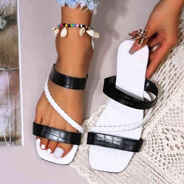 slippers sandales en tissage crois pour femmes plates antidrapantes pour la plage douces confortables la mode glissire 220307, Black
slippers sandales en tissage crois pour femmes plates antidrapantes pour la plage douces confortables la mode glissire 220307, Black