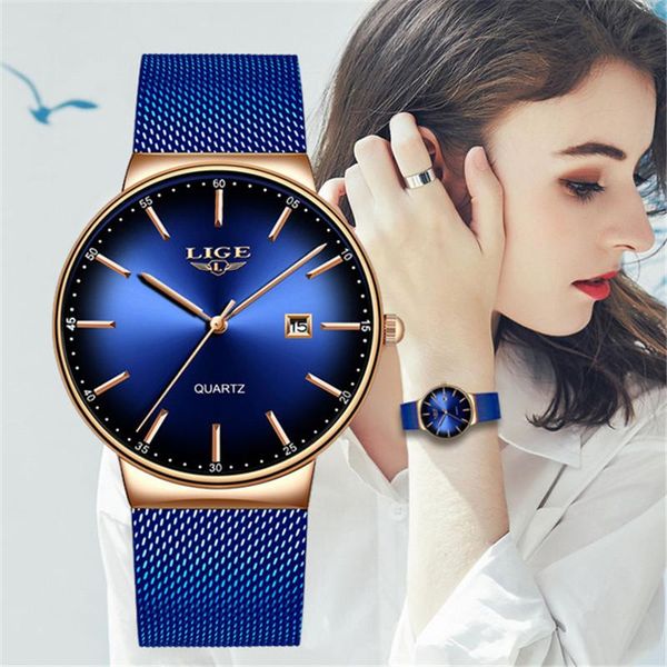 wristwatches lige women watches slim waterproof watch women's stainless steel casual fashion clock robe femme ladies, Slivery;brown
wristwatches lige women watches slim waterproof watch women's stainless steel casual fashion clock robe femme ladies, Slivery;brown
