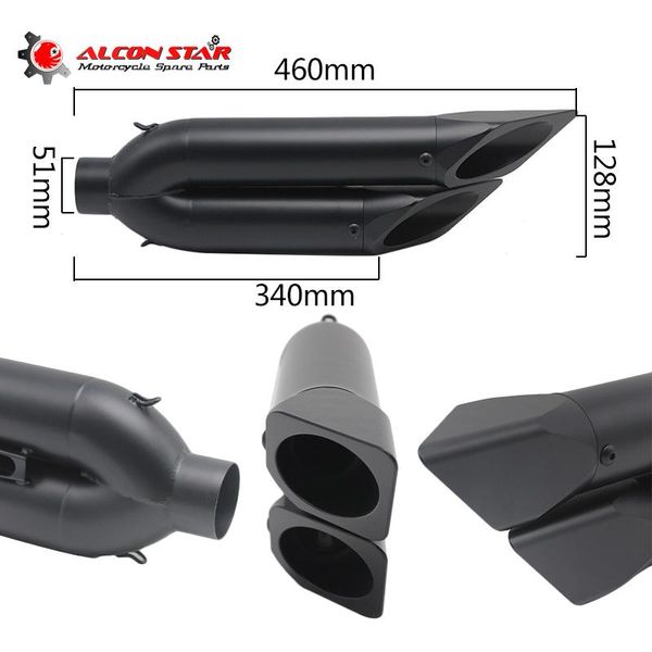 motorcycle exhaust system alconstar- 51mm left hand double holes tube pipe muffler mt07 z800 ninjia250 cbr300 zx6r bn600 dit pit bike
motorcycle exhaust system alconstar- 51mm left hand double holes tube pipe muffler mt07 z800 ninjia250 cbr300 zx6r bn600 dit pit bike