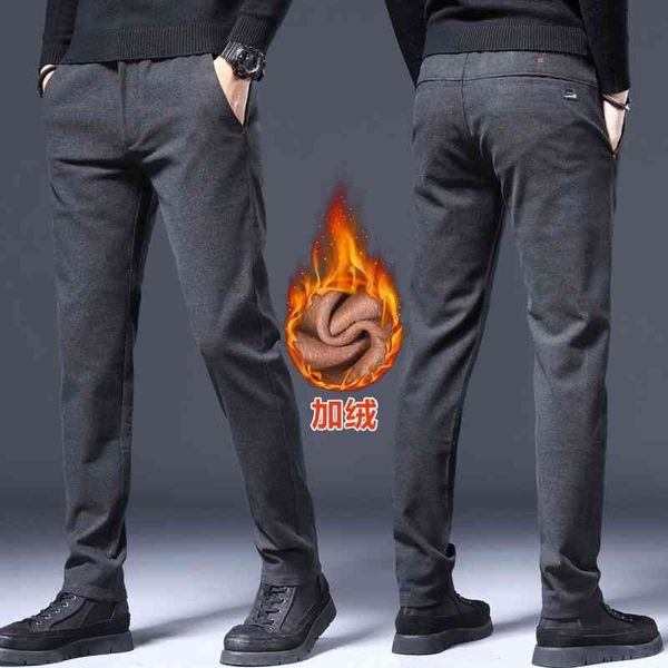 men's casual men's slim fit trend black straight leg thickened plush long autumn and winter warm pants
men's casual men's slim fit trend black straight leg thickened plush long autumn and winter warm pants