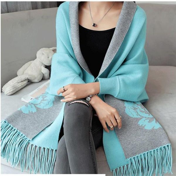 scarves women scarf winter knit wrap shawl thick warm cotton cashmere wool poncho floral women's oversized cape, Blue;gray
scarves women scarf winter knit wrap shawl thick warm cotton cashmere wool poncho floral women's oversized cape, Blue;gray