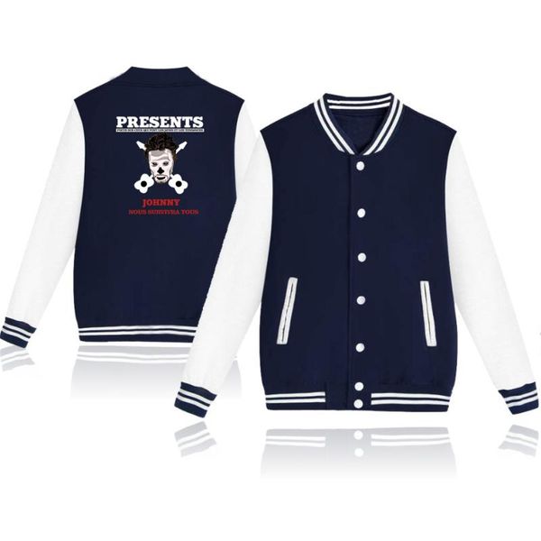 men's jackets print johnny hallyday baseball jacket men women uniform coat spring fall fashion sweatshirt warm casual college, Black;brown
men's jackets print johnny hallyday baseball jacket men women uniform coat spring fall fashion sweatshirt warm casual college, Black;brown