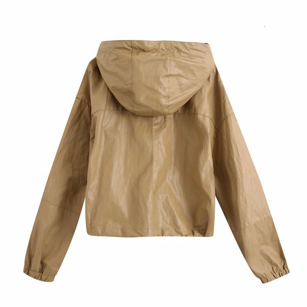 jackets women's hooded short jacket coat vintage long sleeve faux leather waist drawstring female chic solid color, Black;brown
jackets women's hooded short jacket coat vintage long sleeve faux leather waist drawstring female chic solid color, Black;brown