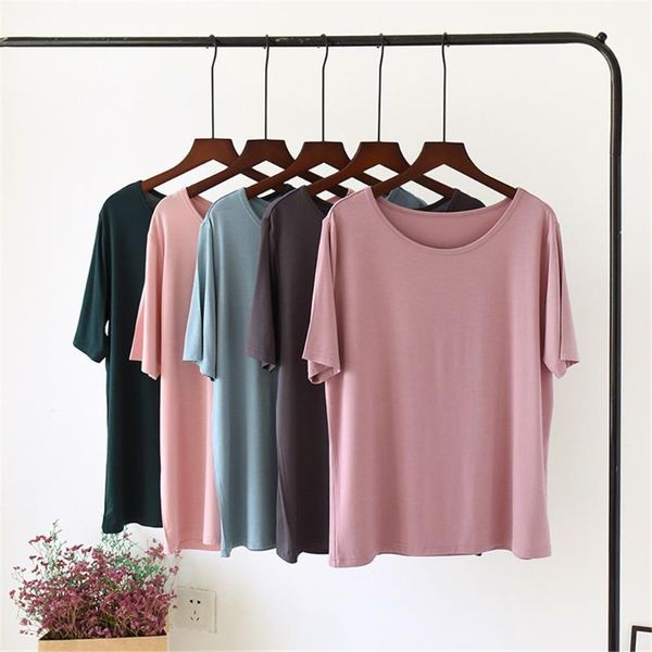 women's sleepwear 2021 summer mujer pijamas solid short sleeve women plus size o neck pajama t shirts loose home clothes tee, Black;red
women's sleepwear 2021 summer mujer pijamas solid short sleeve women plus size o neck pajama t shirts loose home clothes tee, Black;red