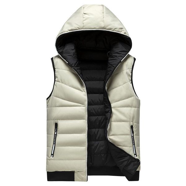 men's vests winter reversible hooded sleeveless vest men jackets solid plus size 5xl 6xl double side windproof warm waistcoat, Black;white
men's vests winter reversible hooded sleeveless vest men jackets solid plus size 5xl 6xl double side windproof warm waistcoat, Black;white