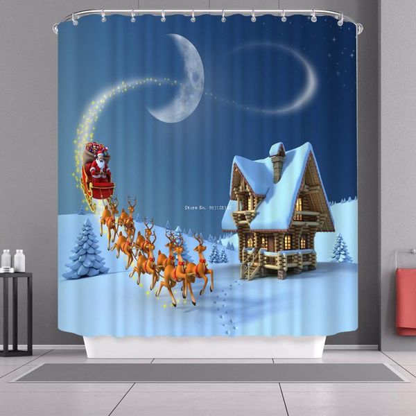 style fun christmas waterproof and mildew proof shower curtain polyester 3d digital custom printed curtains
style fun christmas waterproof and mildew proof shower curtain polyester 3d digital custom printed curtains
