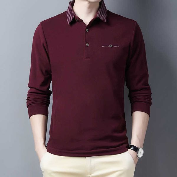 ymwmhu wine red polo shirt for men long sleeve autumn and spring collared shirt solid casual polo shirt korean fashion clothing 210707, White;black
ymwmhu wine red polo shirt for men long sleeve autumn and spring collared shirt solid casual polo shirt korean fashion clothing 210707, White;black