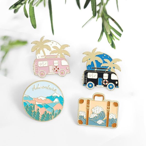 pins, brooches adventure travel enamel pins brooch tour suitcase bag journey bus handbag badge jewelry for friends bijoux, Gray
pins, brooches adventure travel enamel pins brooch tour suitcase bag journey bus handbag badge jewelry for friends bijoux, Gray