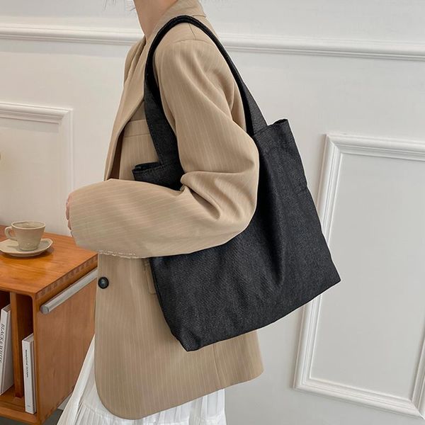 evening bags female tote casual canvas women's bag large capacity ladies korean simple solid shoulder shopper for women designer handba
evening bags female tote casual canvas women's bag large capacity ladies korean simple solid shoulder shopper for women designer handba