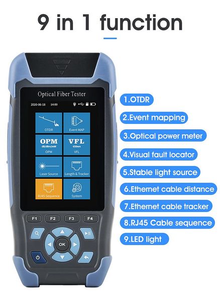 fiber optic equipment mini otdr reflectometerwith 9 functions vfl ols opm event map 24db for 64km cable ethernet tester
fiber optic equipment mini otdr reflectometerwith 9 functions vfl ols opm event map 24db for 64km cable ethernet tester