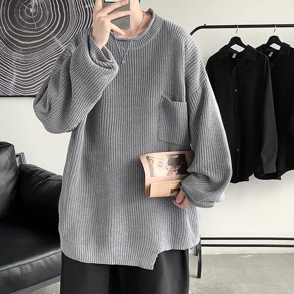 men's sweaters mens casual hip hop oversize knitted pullovers 2021 trendy style, White;black
men's sweaters mens casual hip hop oversize knitted pullovers 2021 trendy style, White;black