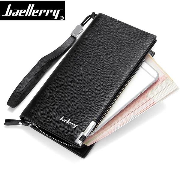 wallets baellerry brand leather men fashion male clutch bag purse card holder long zipper mltifunction luxury wallet coin pocket, Red;black
wallets baellerry brand leather men fashion male clutch bag purse card holder long zipper mltifunction luxury wallet coin pocket, Red;black