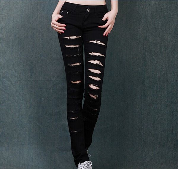 jean autumn women elastic skinny jeans denim pants hole pencil ripped woman trousers, Blue
jean autumn women elastic skinny jeans denim pants hole pencil ripped woman trousers, Blue