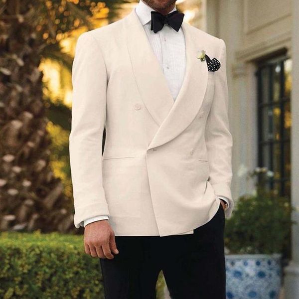 men's suits & blazers custom luxury and noble fashion ivory men for wedding bridegroom man suit slim fit business party sets, White;black
men's suits & blazers custom luxury and noble fashion ivory men for wedding bridegroom man suit slim fit business party sets, White;black
