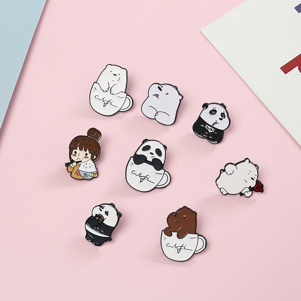 pins metal cute animal bear brooch for coat cup panda enamel pin women's brooches on clothes badge birthday gifts, Blue
pins metal cute animal bear brooch for coat cup panda enamel pin women's brooches on clothes badge birthday gifts, Blue