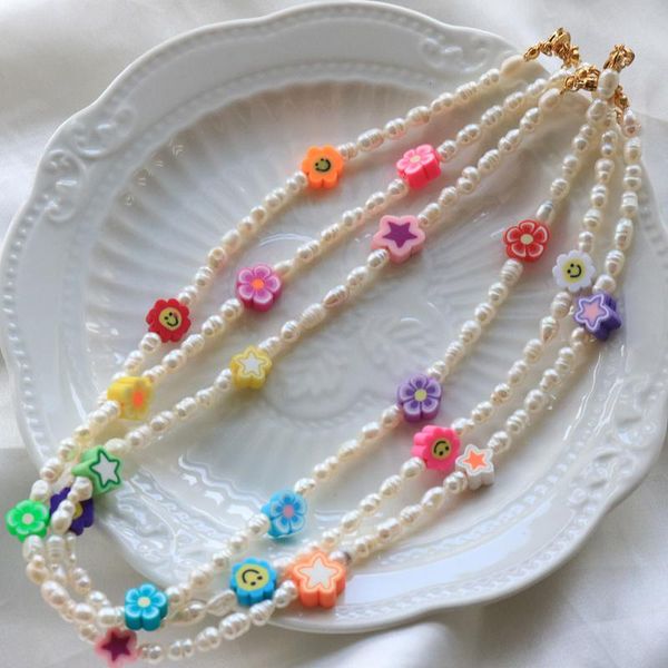 chains design natrual waterfresh pearl necklace colorful star fllower accessories chain stainless steel for women, Silver
chains design natrual waterfresh pearl necklace colorful star fllower accessories chain stainless steel for women, Silver