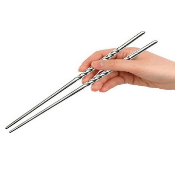 chopsticks 1 pair chinese stylish non-slip chopstick stainless steel durable easy to clean chop sticks
chopsticks 1 pair chinese stylish non-slip chopstick stainless steel durable easy to clean chop sticks