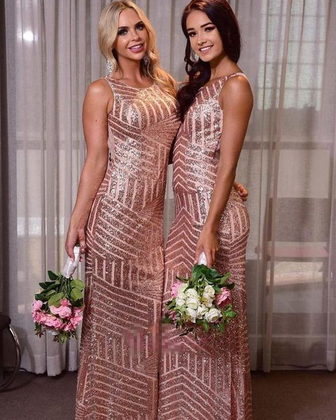party dresses lace sequins bridesmaid sccop neck mermaid maid of honor dress for wedding, White;black 
party dresses lace sequins bridesmaid sccop neck mermaid maid of honor dress for wedding, White;black