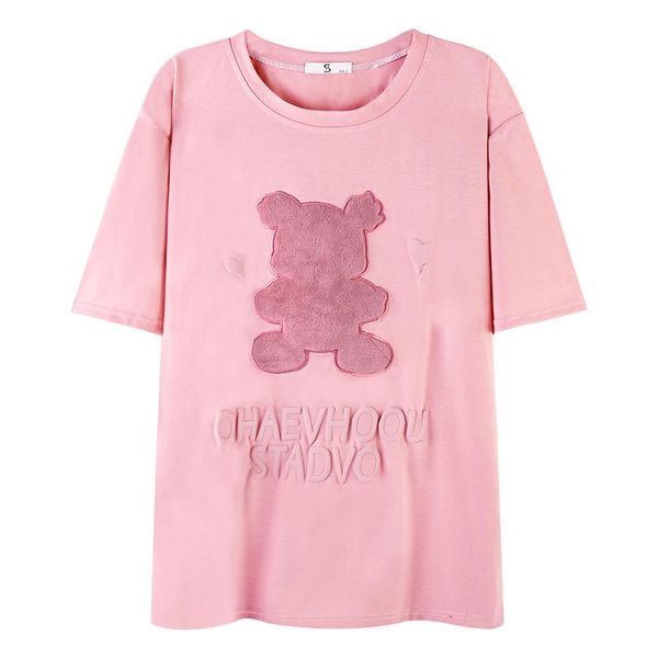 women's t-shirt casual summer women t shirt embroidered letters ohaevhoou stadvd shaggy love heart back view bear girl tees f, White
women's t-shirt casual summer women t shirt embroidered letters ohaevhoou stadvd shaggy love heart back view bear girl tees f, White