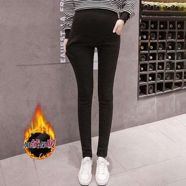 autumn winter thicken warm plus velvet maternity skinny pencil pants adjustable belly jeans clothes for pregnant women pregnancy bottoms, White
autumn winter thicken warm plus velvet maternity skinny pencil pants adjustable belly jeans clothes for pregnant women pregnancy bottoms, White