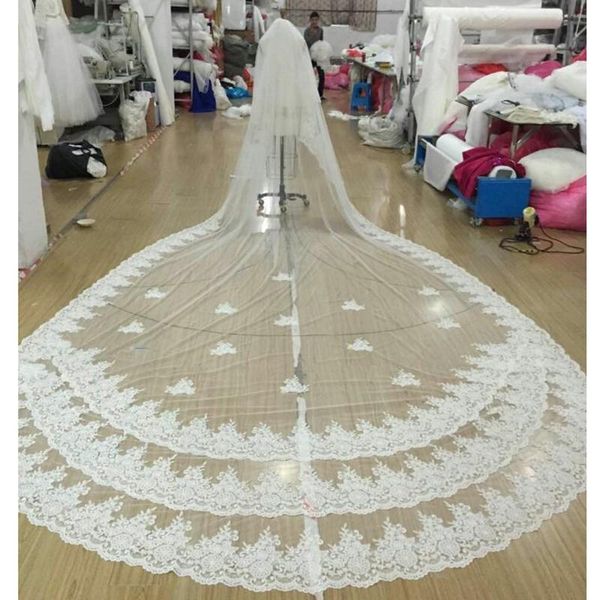 bridal veils white/ivory 2021 de noiva lace applique two-layers 5 m long wedding veil real picture cathedral with comb velos, Black
bridal veils white/ivory 2021 de noiva lace applique two-layers 5 m long wedding veil real picture cathedral with comb velos, Black