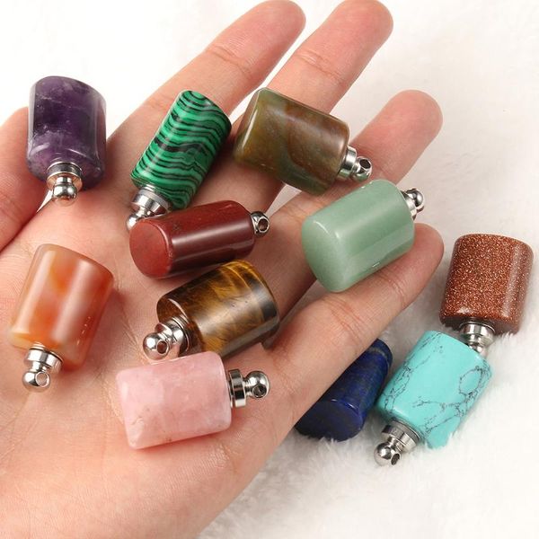 charms natural perfume bottle essential oil diffuser cylinder shape for jewelry making diy pendants necklace accessories, Bronze;silver
charms natural perfume bottle essential oil diffuser cylinder shape for jewelry making diy pendants necklace accessories, Bronze;silver
