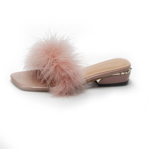 slippers fur furry slide sweet feather flat beach women's sandals hair flip flops women home pulsh outside 5cm square heel shoes, Black
slippers fur furry slide sweet feather flat beach women's sandals hair flip flops women home pulsh outside 5cm square heel shoes, Black