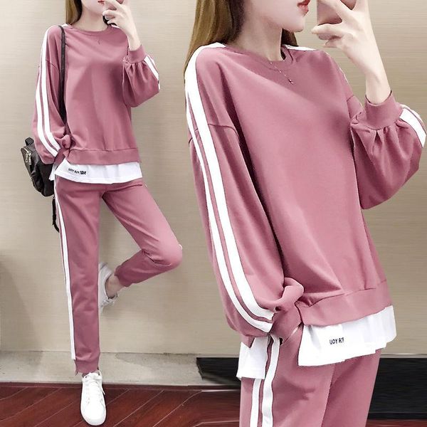 women's two piece pants spring autumn women suits big size loose o neck long sleeve pullovers + elastic waist carrot casual set, White
women's two piece pants spring autumn women suits big size loose o neck long sleeve pullovers + elastic waist carrot casual set, White