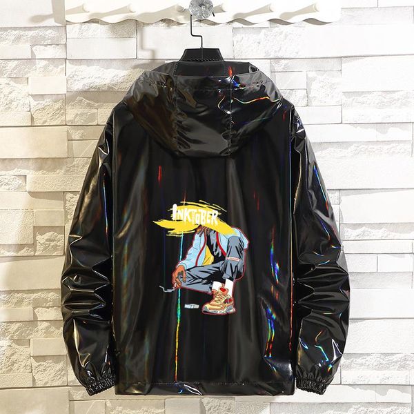 men's jackets # 3359 spring autumn men jacket fashion printing casul streetwear male hooded coats dazzle reflection sports outwear, Black;brown
men's jackets # 3359 spring autumn men jacket fashion printing casul streetwear male hooded coats dazzle reflection sports outwear, Black;brown