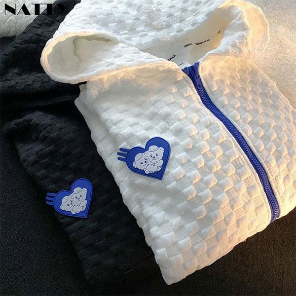 women's hoodies & sweatshirts hooded sweater women spring autumn 2021 korean waffle jacket loose cardigan long-sleeved coat zip up swea, Black
women's hoodies & sweatshirts hooded sweater women spring autumn 2021 korean waffle jacket loose cardigan long-sleeved coat zip up swea, Black
